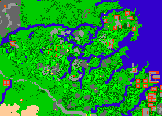 Map of Green Claw Swamp