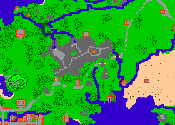 Map of Mount Sternum