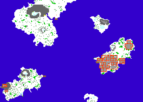 Map of Southern Ice Islands